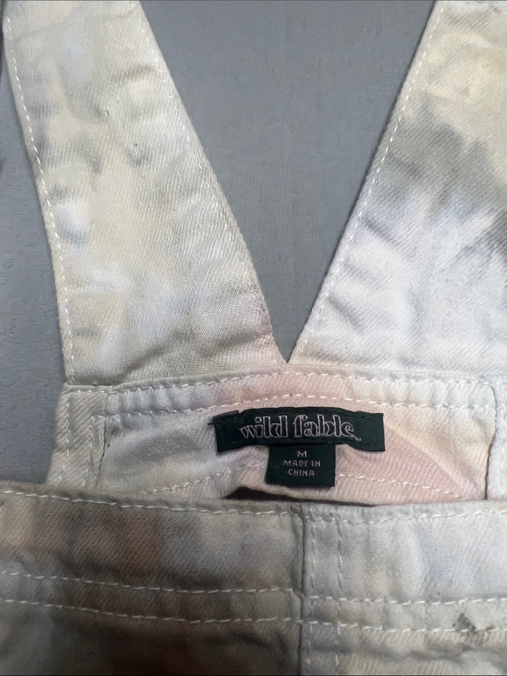 wild fable Pastel Tie-Dye Overall Dress in Soft Multicolor - Picture 2 of 4
